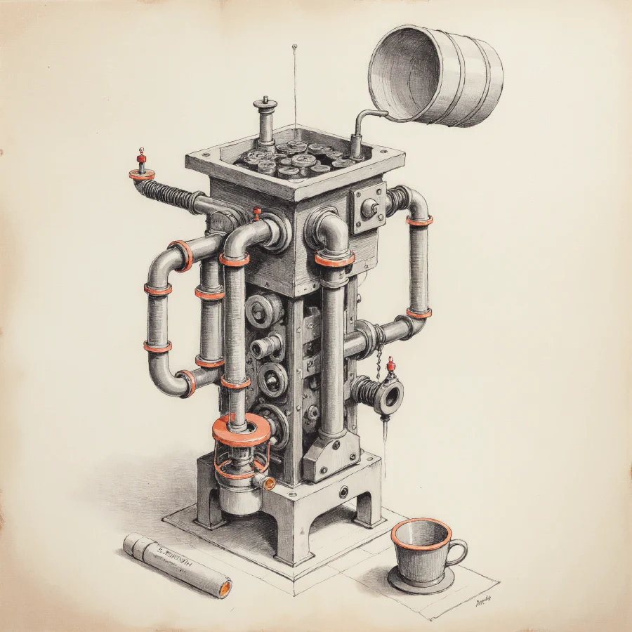 A plumbing system where budget leaks at every handoff layer